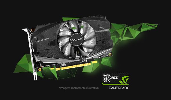 placa de vídeo Galax GTX 1050 OC 2GB