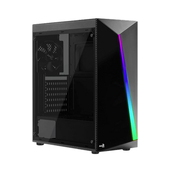 GABINETE GAMER AEROCOOL SHARD RGB, MID TOWER, BLACK