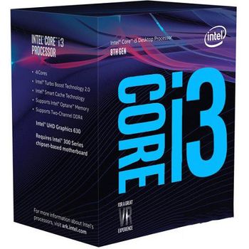 (LGA 1151) INTEL CORE I3 8100 3.6GHz 6MB CACHE