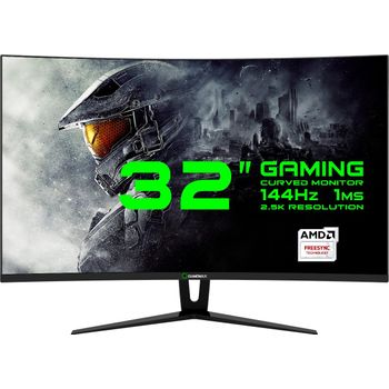 MONITOR GAMER 32” CURVO, 2.5K (2560 x 1440), 144Hz 1MS PRETO GAMEMAX GMX32CEWQ