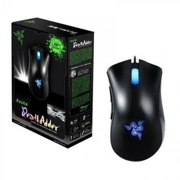 Mouse Razer Deathadder - 3500dpi - 5 botões - com LED Azul - RZ01-00151400-R3A1
