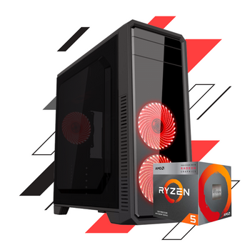 PC GAMER ECO LEVEL ONE - RYZEN 3400G / 8GB DDR4 / ECO RED