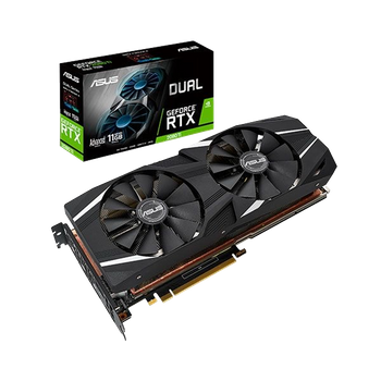 PLACA DE VIDEO ASUS GEFORCE RTX 2080 TI DUAL OC 11GB GDDR6 352-BIT, DUAL-RTX2080TI-A11G
