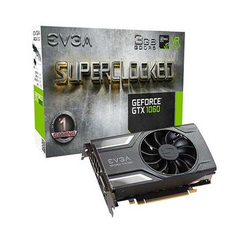 PLACA DE VÍDEO EVGA GEFORCE GTX 1060 SC GAMING ACX 2.0 3GB GDDR5 192BIT, 03G-P4-6162-KR