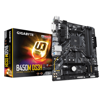 PLACA MAE GIGABYTE B450M DS3H DDR4 SOCKET AM4 CHIPSET AMD B450