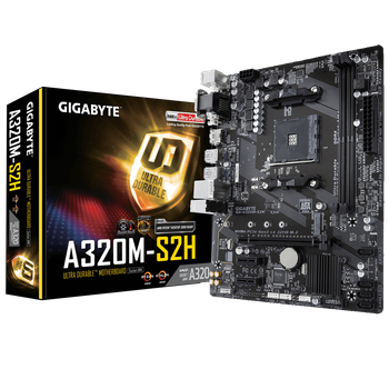 PLACA MAE GIGABYTE GA-A320M-S2H DDR4 SOCKET AM4 CHIPSET AMD A320